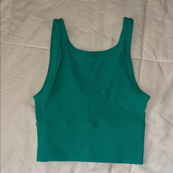 Lululemon Athletica Turquoise Ribbed Top - Picture 1 of 4